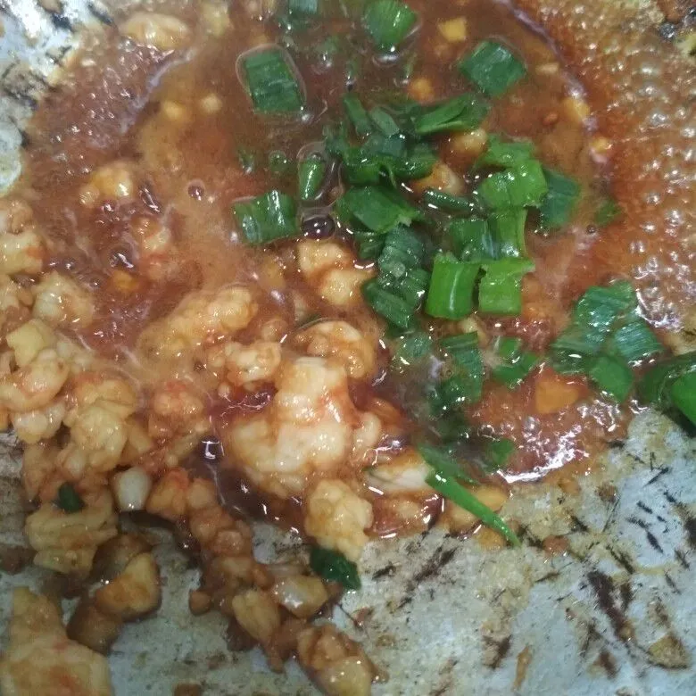 Step 2 Nasi Tim Udang