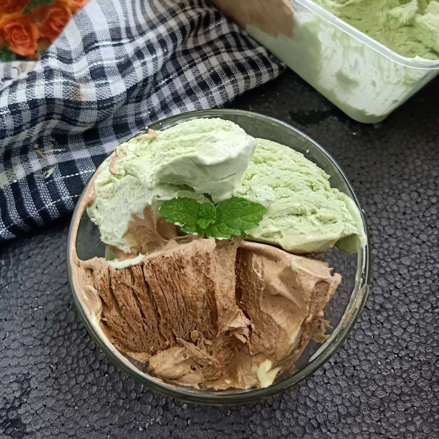 Ice Cream Green Tea and Chocolate #JagoMasakMinggu3Periode3