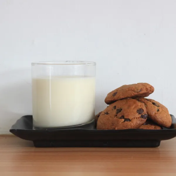 Choco banana cookies siap dinikmati.