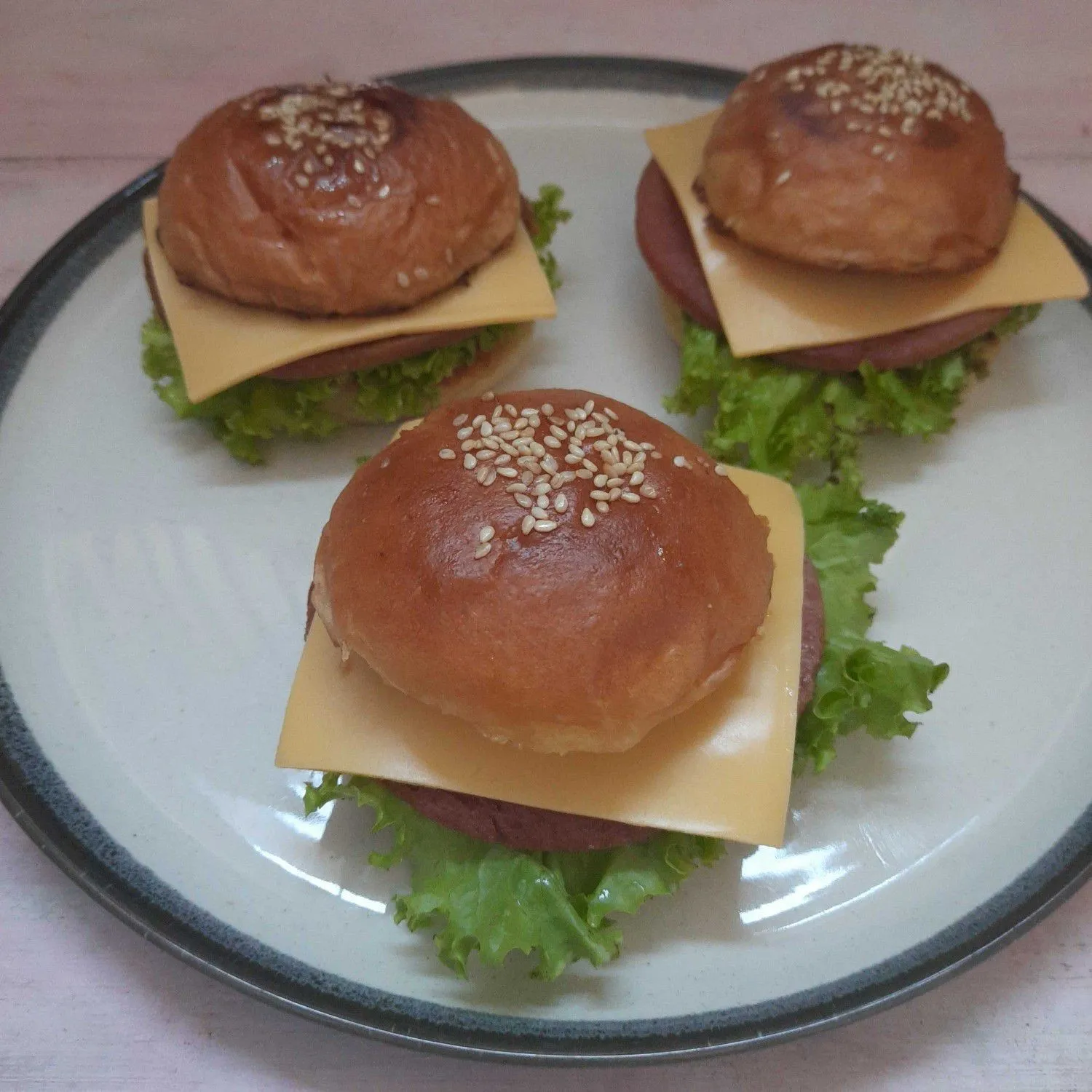 Roti Burger Homemade #JagoMasakMinggu3Periode3