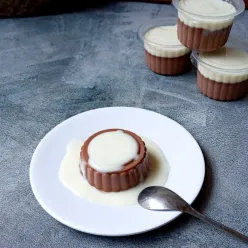 Puding Coklat Saus Vanilla #JagoMasakMinggu3Periode3