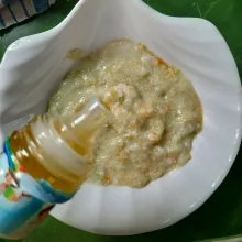 tambahkan evoo.