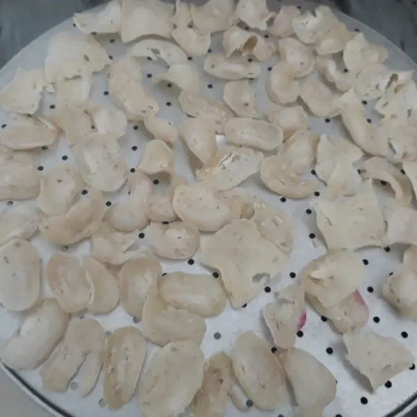 Kemudian keringkan hingga benar-benar kering