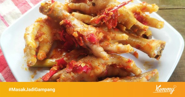 Bahan-bahan resep ceker mercon