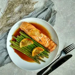 Salmon Asparagus #JagoMasakMinggu4Periode3