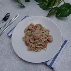 Fettuchini Alfredo #JagoMasakMinggu4Periode3