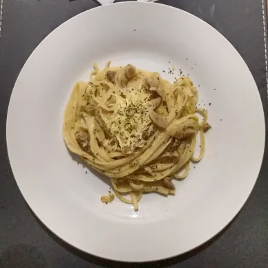 Fettuccini Carbonara Sederhana #JagoMasakMinggu4Periode3