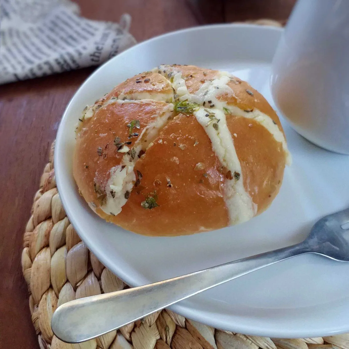 Korean Cream Cheese Garlic Bread #JagoMasakMinggu4Periode3
