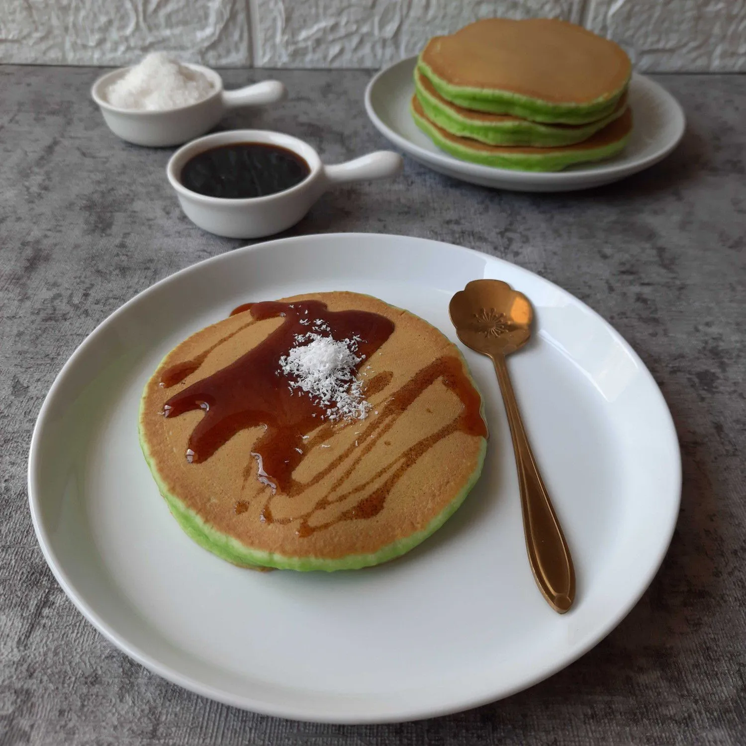 Pancake Pandan Saus Gula Merah #JagoMasakMinggu5Periode3