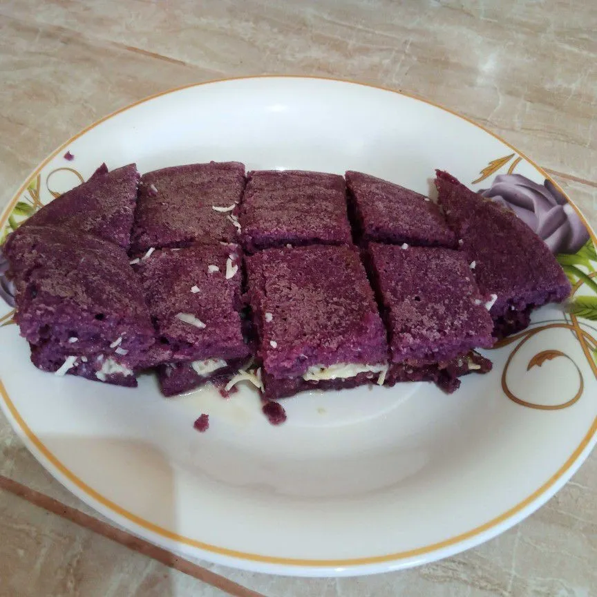 Terang Bulan Taro Cheese Cake #JagoMasakMinggu5Periode3