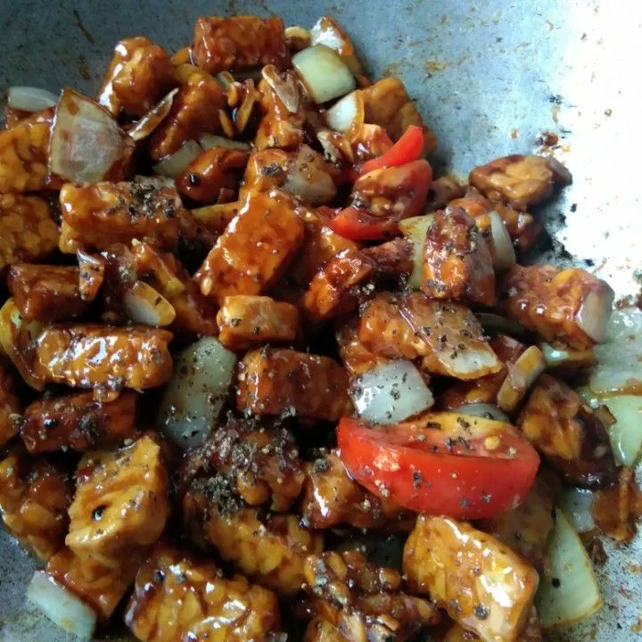 Step 6 Tempe Black Pepper Sauce