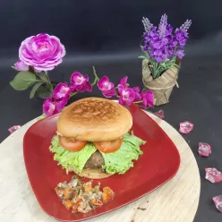 Burger Sambal Matah #JagoMasakMinggu5Periode3