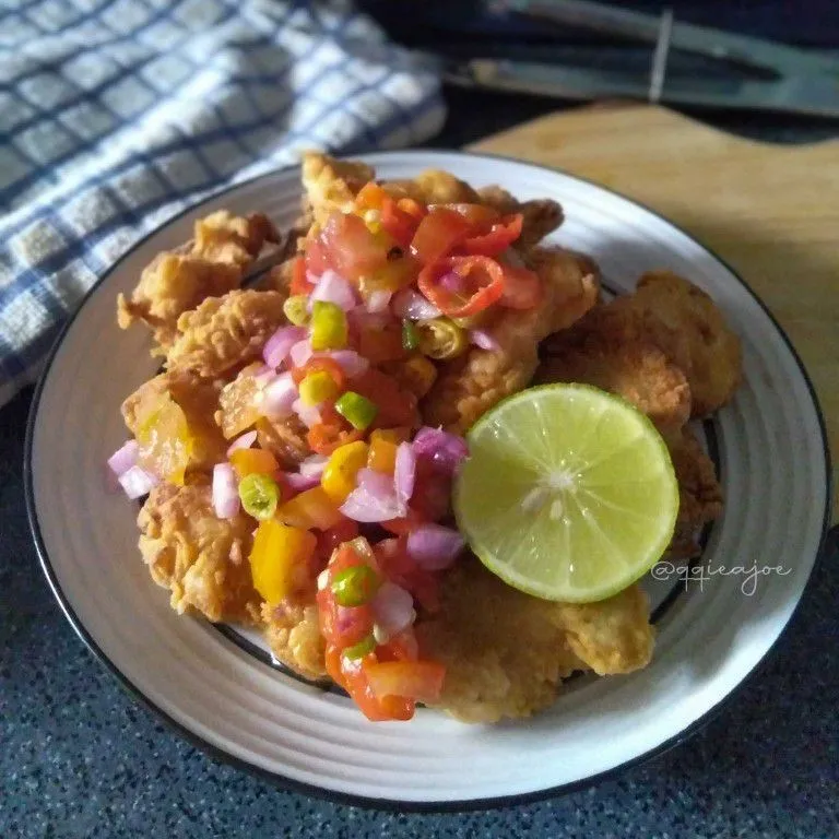 Chicken popcorn sambal dabu-dabu #JagoMasakMinggu5Periode3