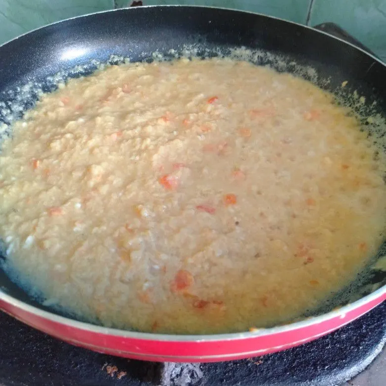 Step 9 Chicken Katsu Saus Telur Asin
