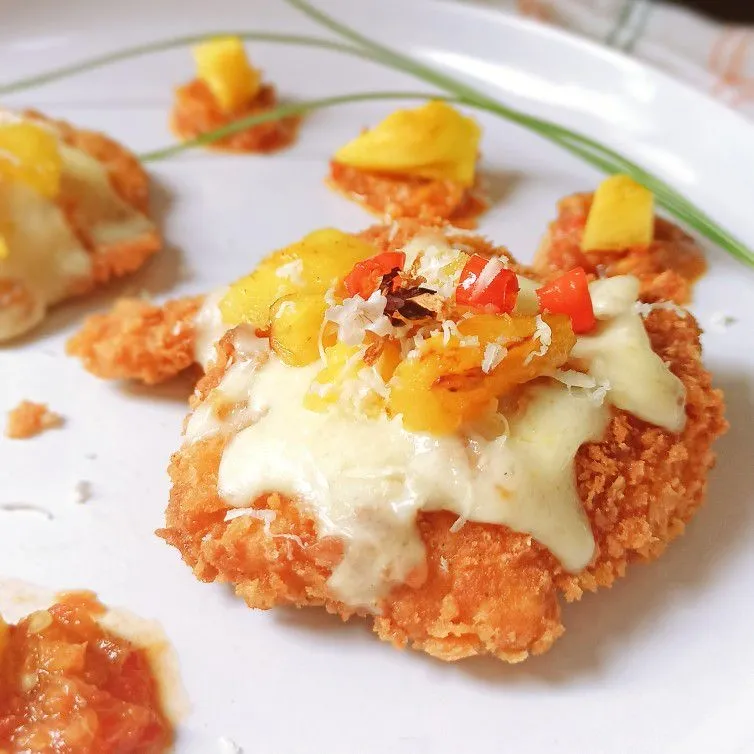 Step 6 Chicken Parmigiana Sambal Nanas