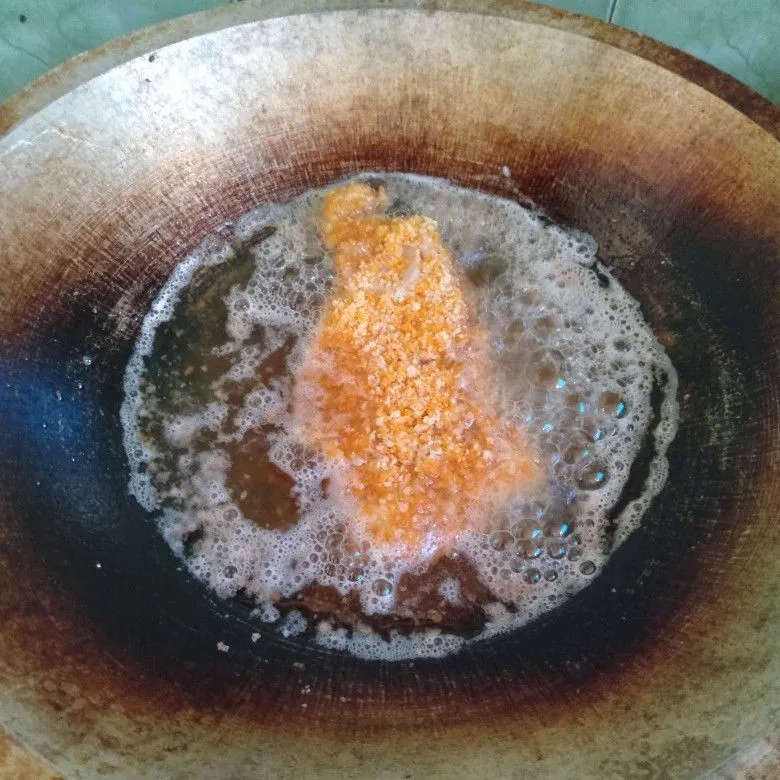 Step 5 Chicken Katsu Saus Telur Asin