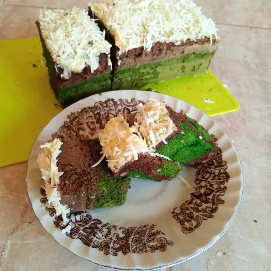 Brownis Coklat Pandan #JagoMasakMinggu5Periode3