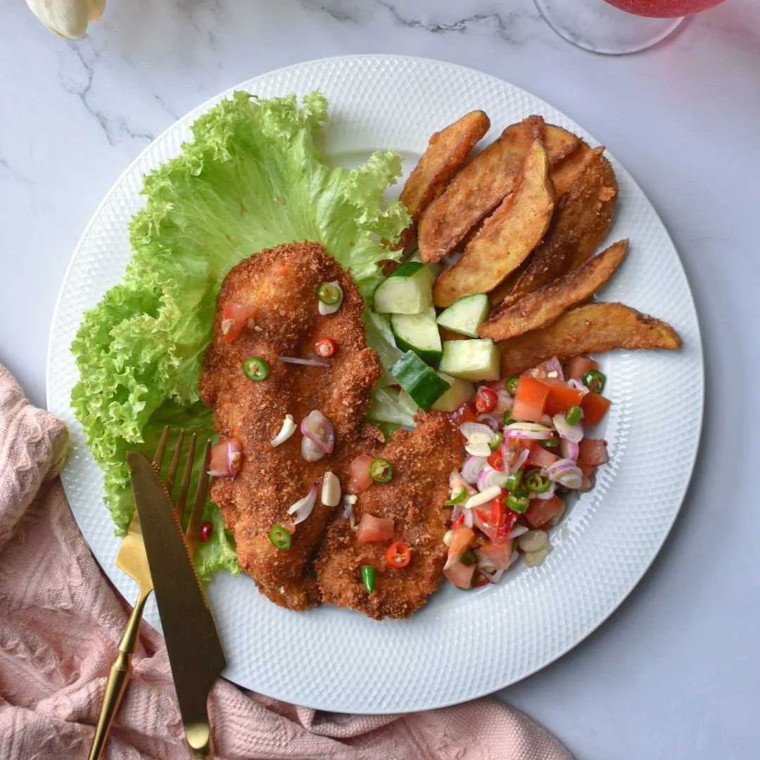 Chicken Schnitzel Dabu Dabu #JagoMasakMinggu5Periode3