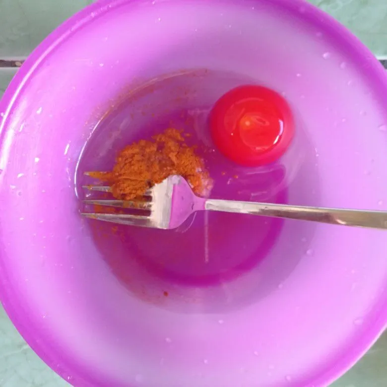Step 7 Chicken Katsu Saus Telur Asin