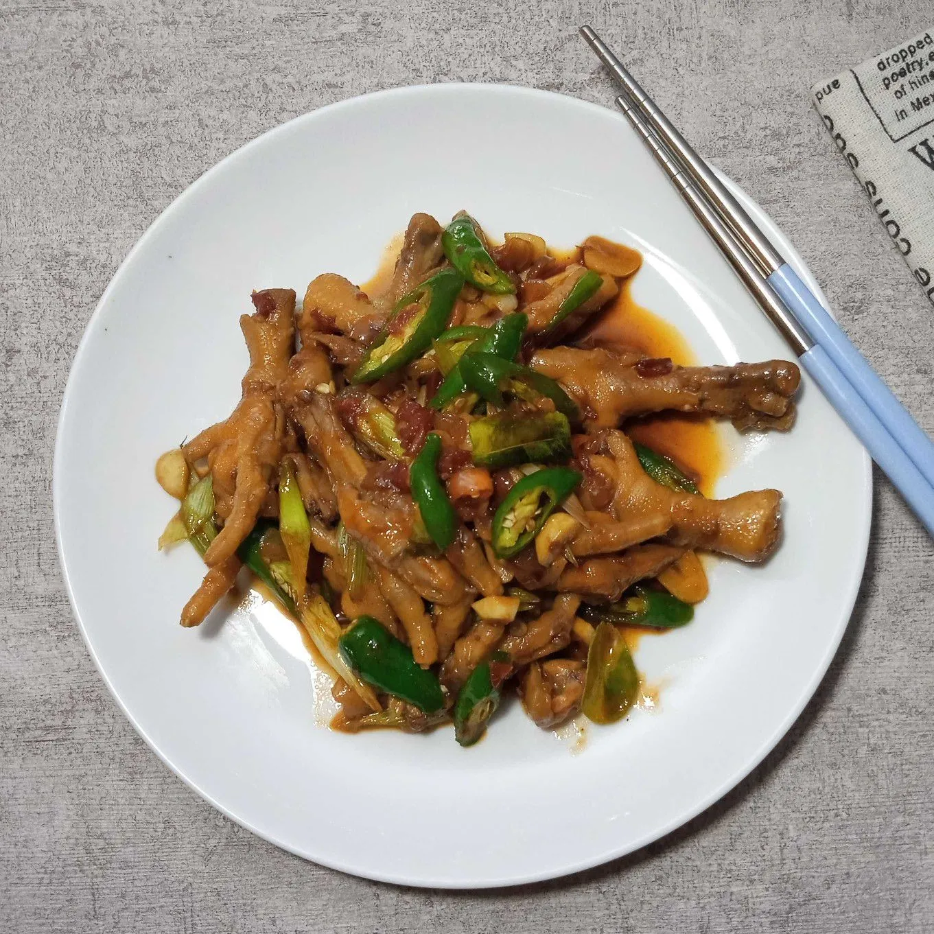 Ceker Cabai Hijau Saos Tiram #JagoMasakMinggu5Periode3