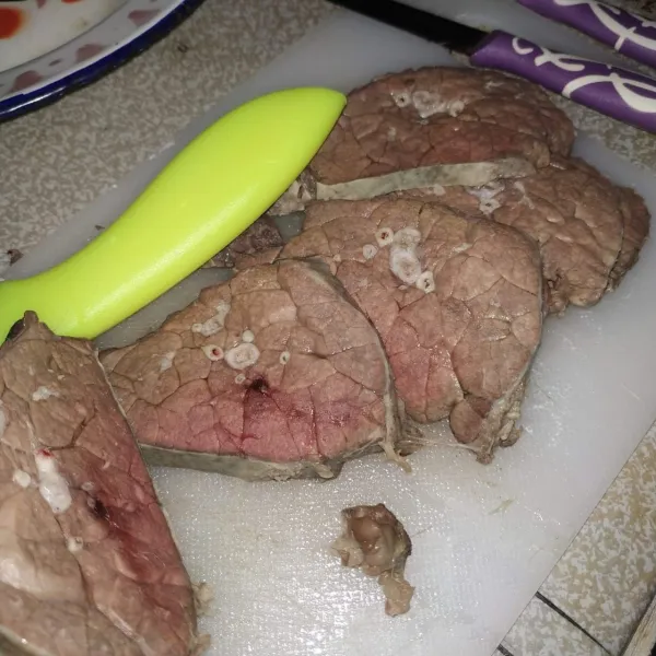 Iris tipis paru, sisihkan