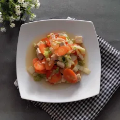 Tumis Sawi Putih Tahu Wortel