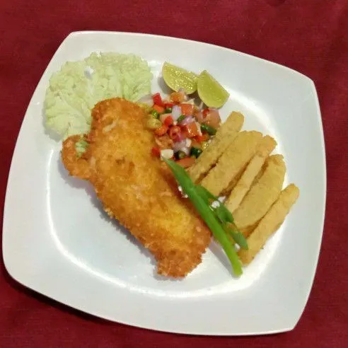 Ayam Schnitzel Sambal Dabu - Dabu #JagoMasakMinggu5Periode3