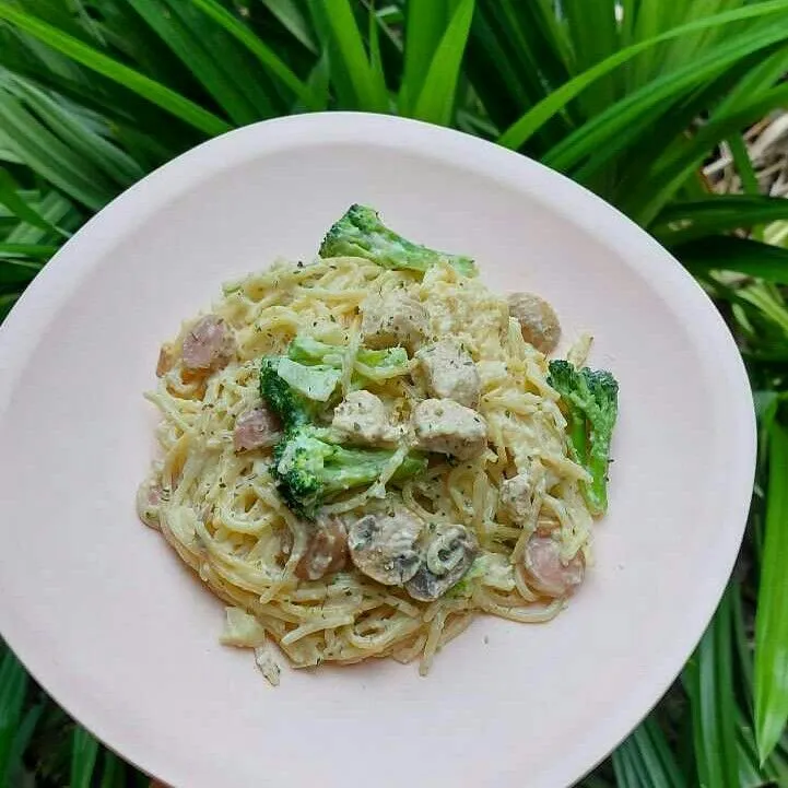 Spagetti Chicken Brokoli