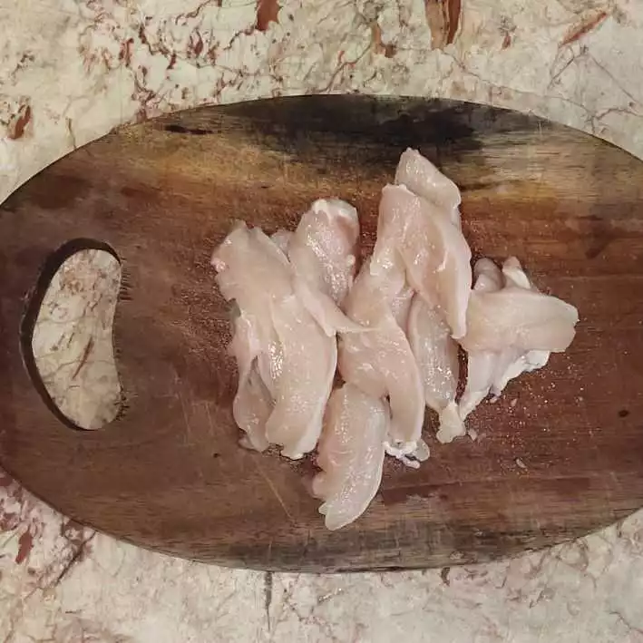 Step 1 Ayam Asam Manis