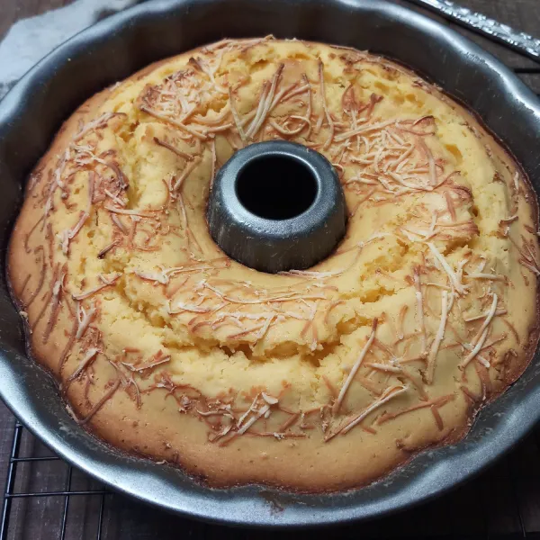 Oven suhu 170° selama 50 menit atau sesuaikan oven masing-masing