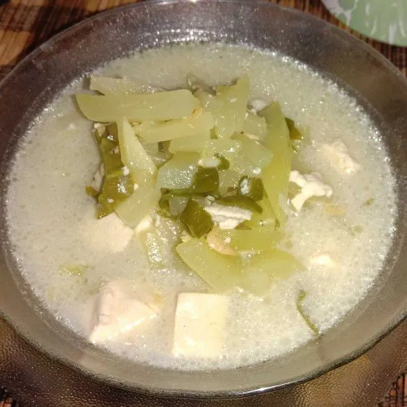 Sayur Lodeh Labu Tahu Udang Rebon