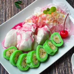 Es Pisang Ijo #JagoMasakMinggu6Periode3