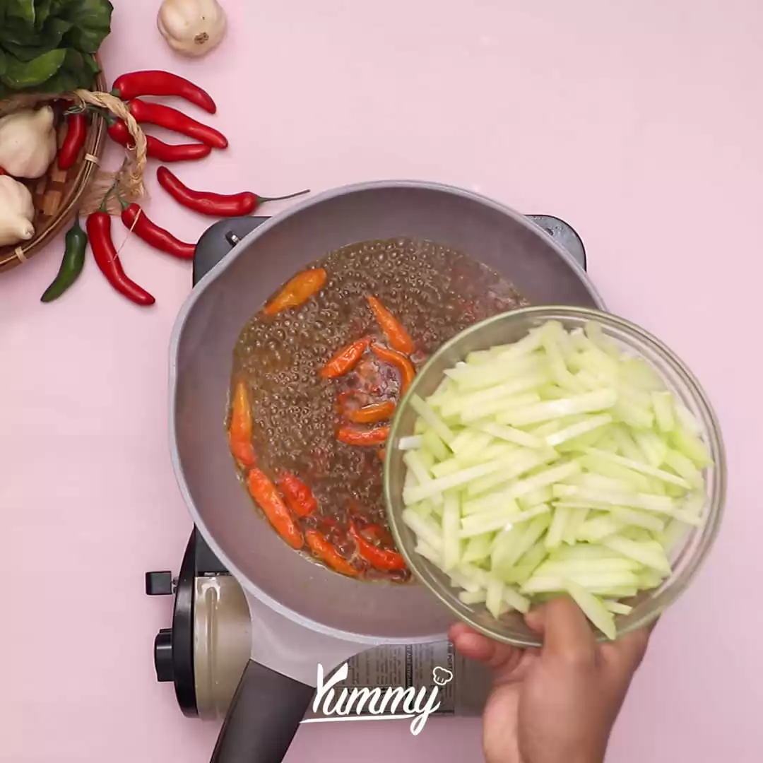Step 3 Tumis Labu Siam