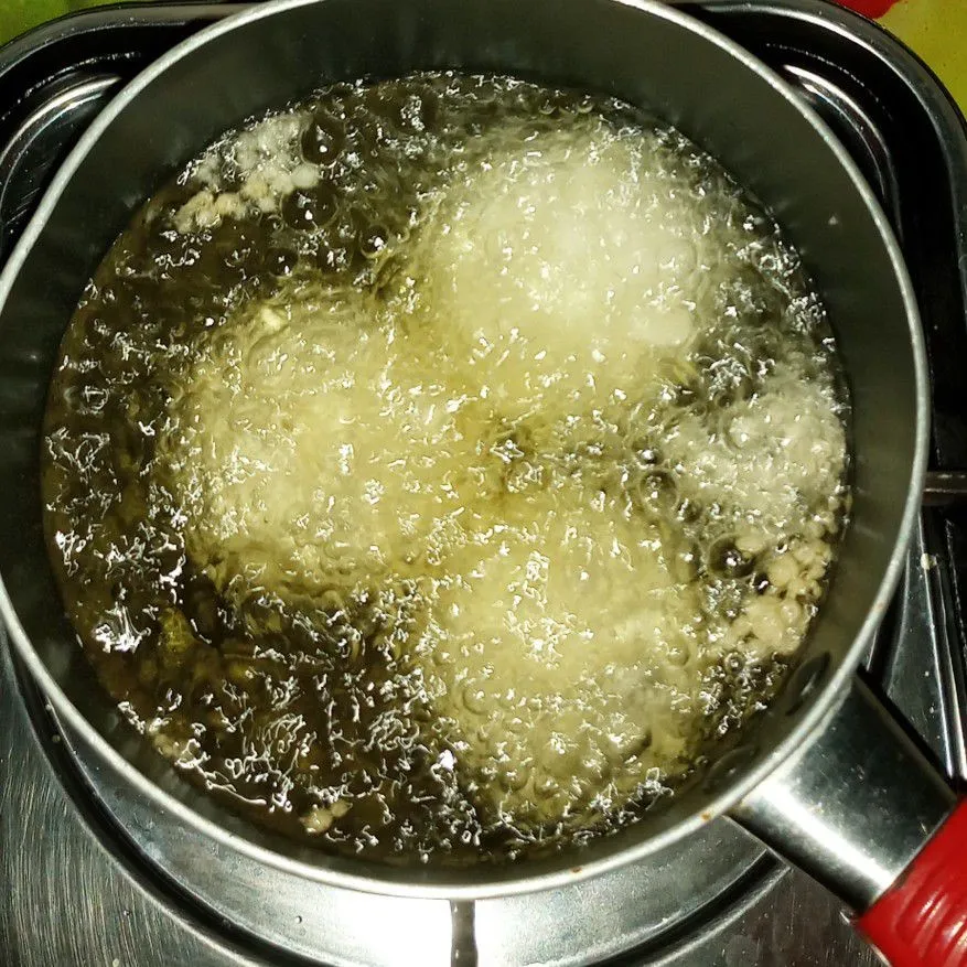 Step 7 Kumbu Kacang Hijau Goreng