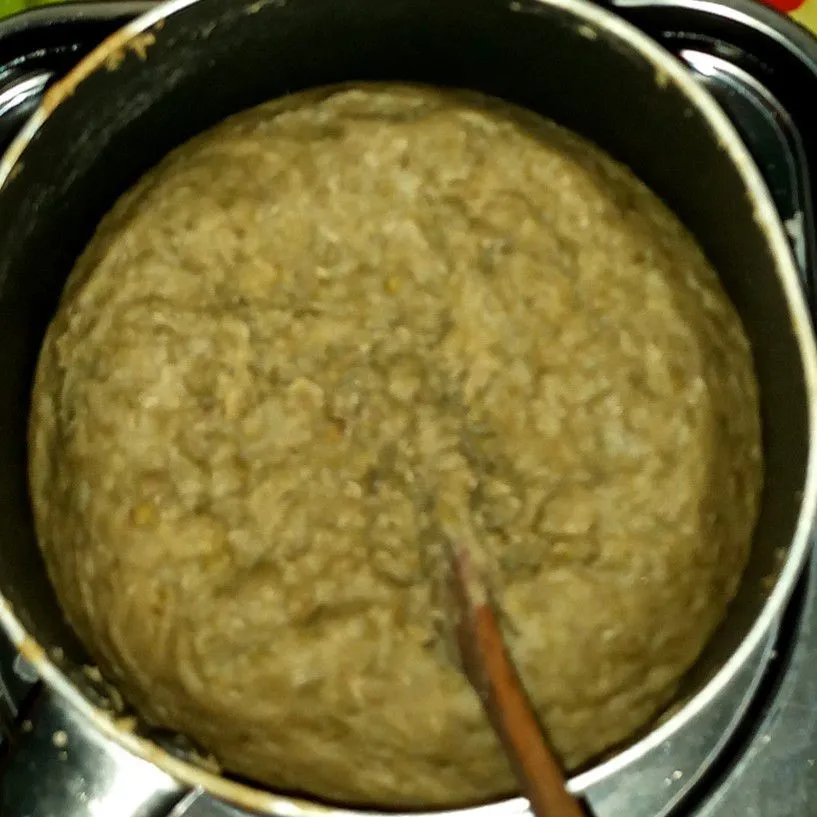 Step 4 Kumbu Kacang Hijau Goreng