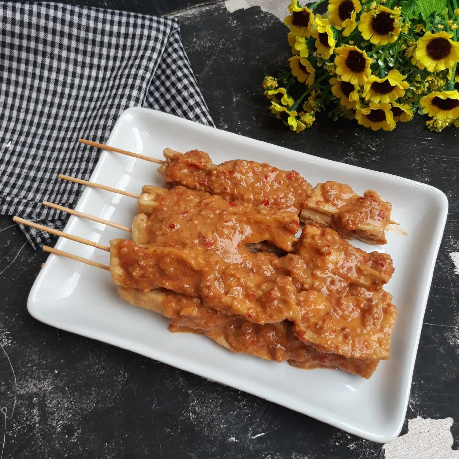 Sate Tahu Kuah Kacang #JagoMasakMinggu7Periode3