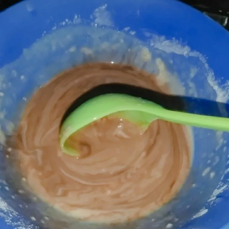 Step 2 Pancake Cokelat Bersarang