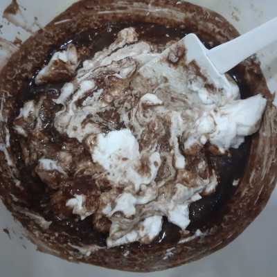 Step 6 Almond Chocolate Torte #JagoMasakMinggu7Periode3