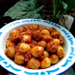Telur Puyuh Bakso Pedas Asam Manis