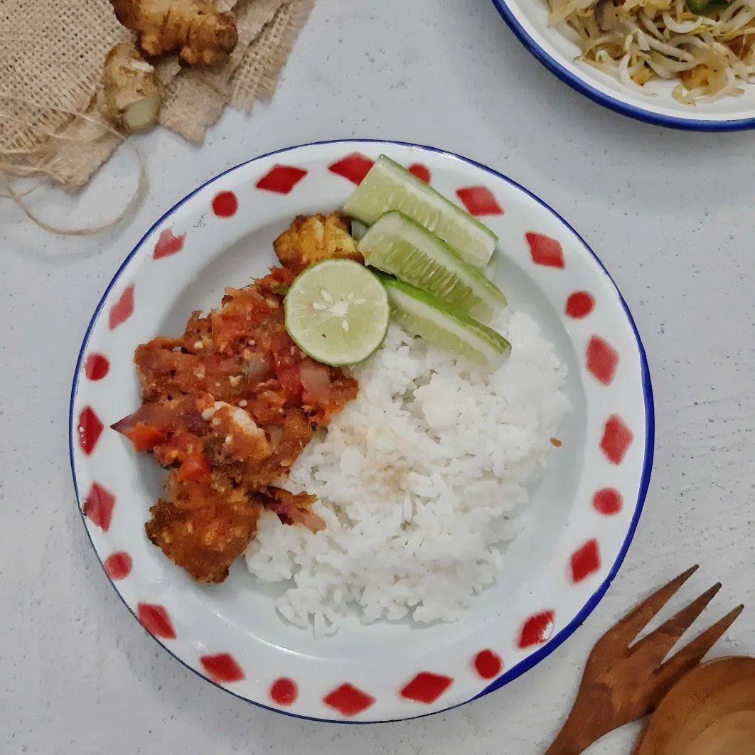 Ayam Geprek Sambal Cikur #JagoMasakMinggu8Periode3