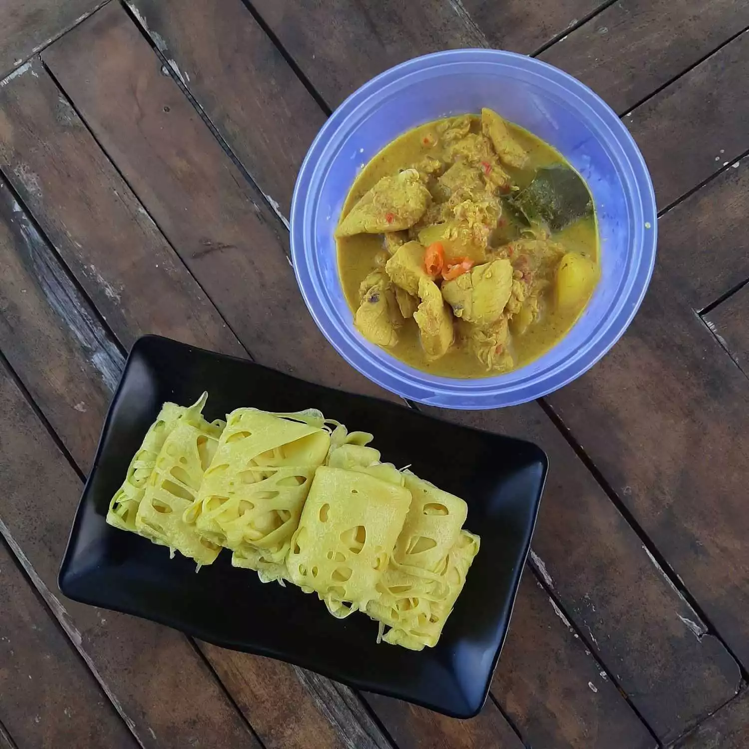 Step 10 Roti Jala Kari Ayam