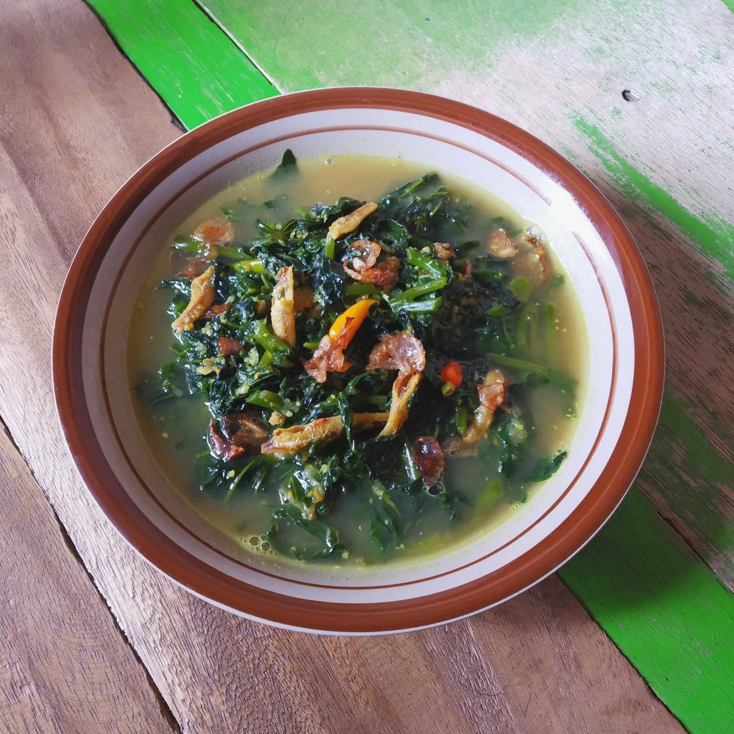 Gulai Daun Gedi Teri Tanpa Santan