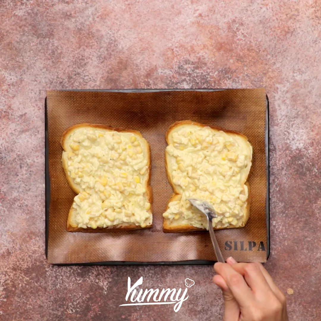 Step 3 Toast Jagung Manis Lumer
