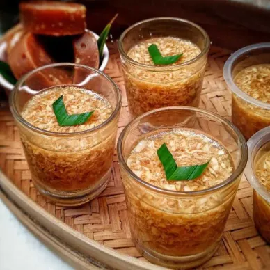 Puding Lumut Gula Merah