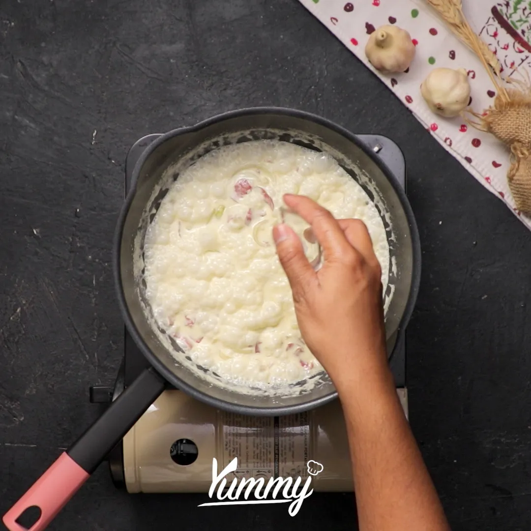 Step 4 Spaghetti Creamy Sauce