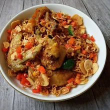 Pindahkan ke piring dan sajikan.