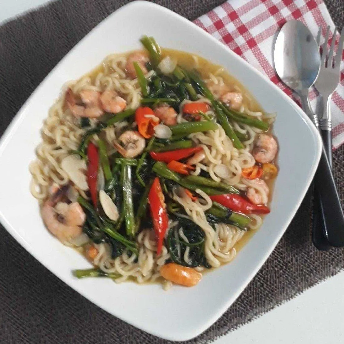 Mi Kangkung Udang