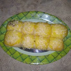 Roti Sobek Isi Pisang Coklat