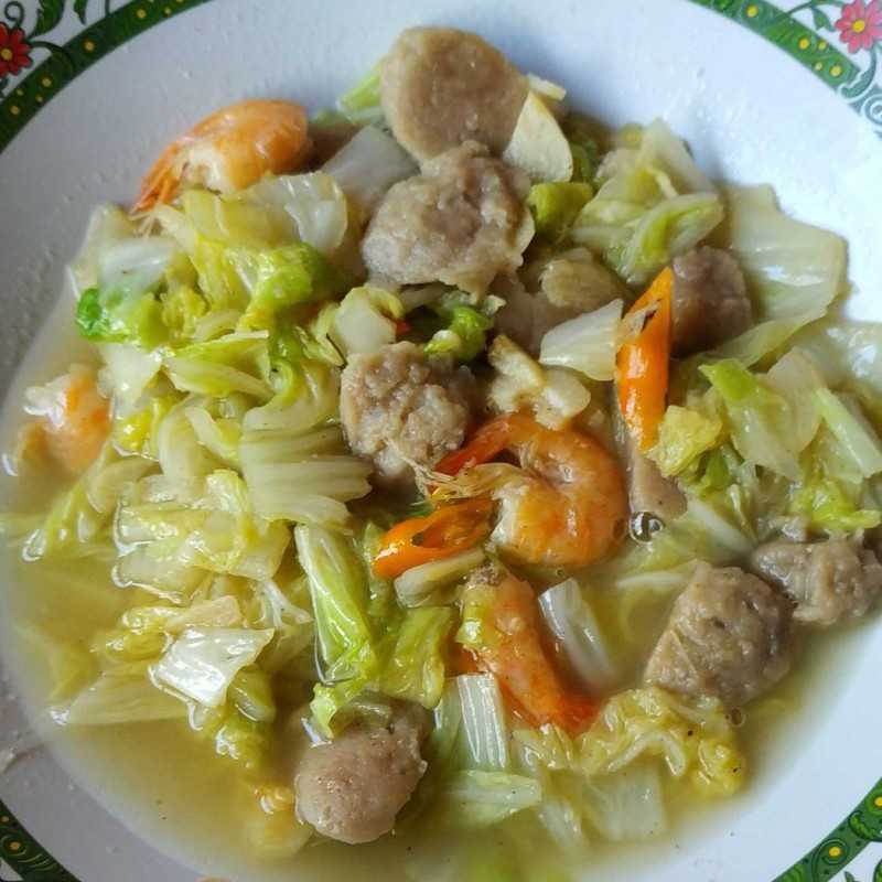 Resep Tumis Sawi Putih Udang Bakso Dari Chef Jhesica W P Yummy App