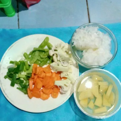 Step 1 Sup Jamur Putih